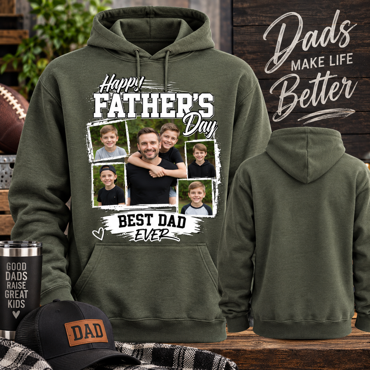 Custom Fathers Day Hoodie