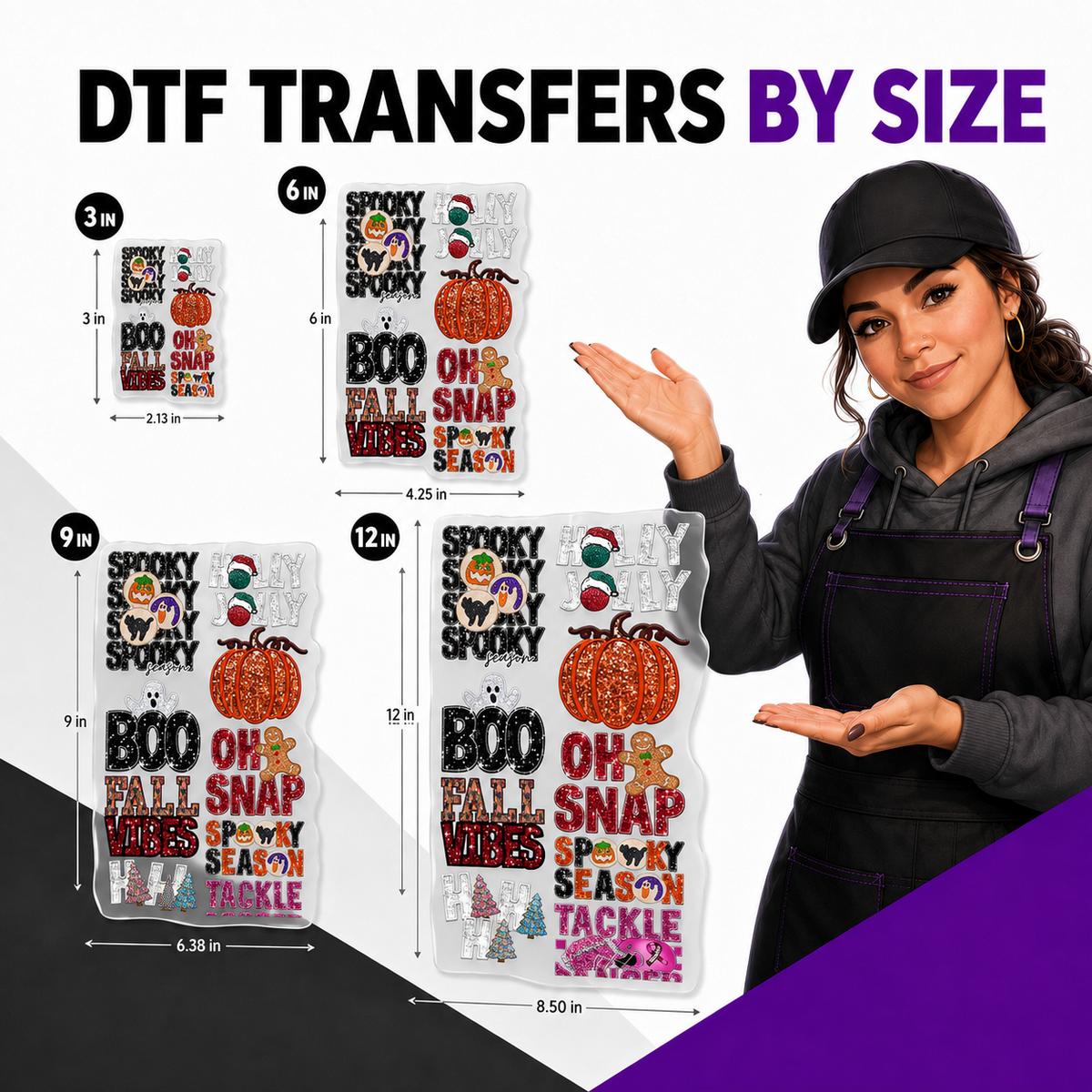 DTF Transfers By Size