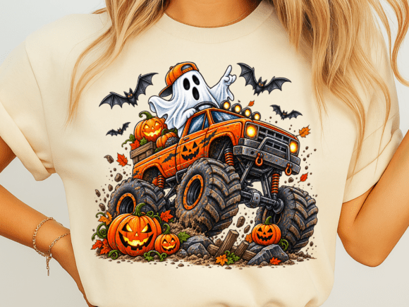 Halloween Tee-Truck Ghost