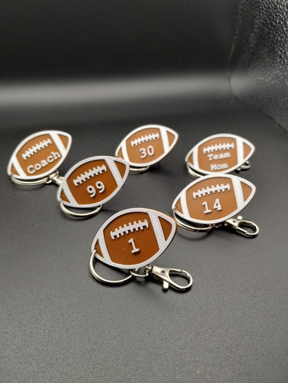 personalized 3D printed- Football Keychain