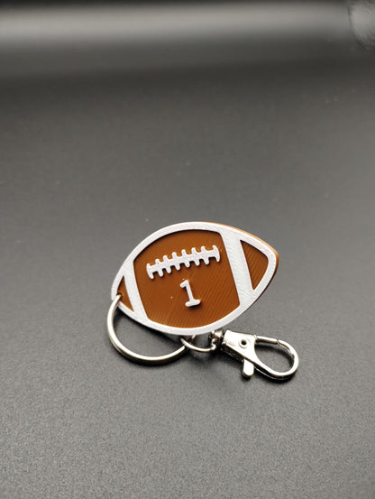 personalized 3D printed- Football Keychain