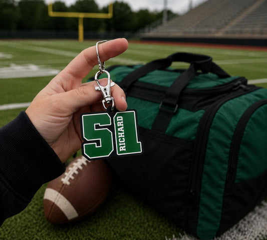 personalized 3D printed- Football bag tag