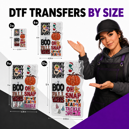 DTF Transfers By Size